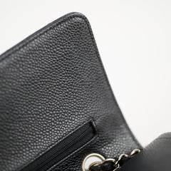Chanel Caviar Medium/Large Double Classic Flap Black