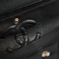Chanel Caviar Medium/Large Double Classic Flap Black