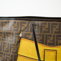 Fendi Zucca FF Roll Tote Brown