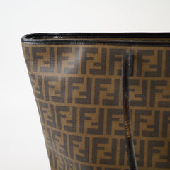 Fendi Zucca FF Roll Tote Brown