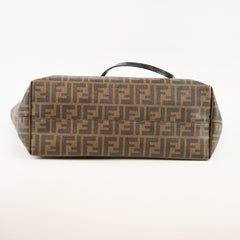 Fendi Zucca FF Roll Tote Brown
