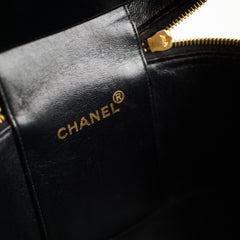 Chanel Patent Black Top Handle Vanity Vintage 1996