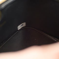 Chanel Patent Black Top Handle Vanity Vintage 1996