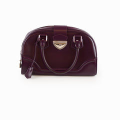 Louis Vuitton Cassis Epi Leather Bowling Montaigne GM Purple