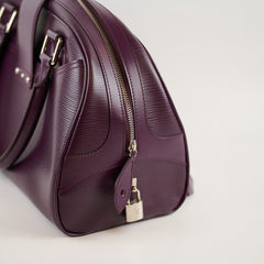 Louis Vuitton Cassis Epi Leather Bowling Montaigne GM Purple
