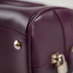 Louis Vuitton Cassis Epi Leather Bowling Montaigne GM Purple