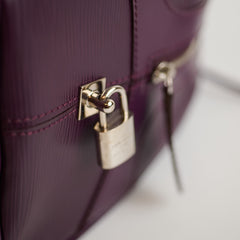 Louis Vuitton Cassis Epi Leather Bowling Montaigne GM Purple