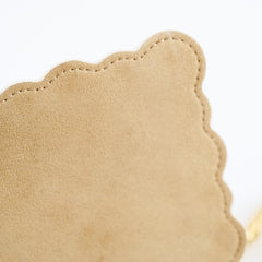 Fendi Kan I Small Flower Studded Flap Bag Beige