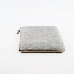 Chanel Deauville O-Case Clutch Tweed Grey