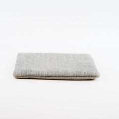 Chanel Deauville O-Case Clutch Tweed Grey
