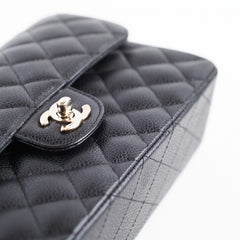 Chanel Classic Flap Small Black Caviar SHW