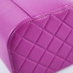 Chanel Cruise Lambskin CC Crystal Vanity Case Purple 2021