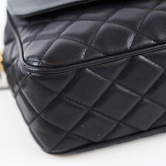 Chanel Camera Bag Diana Black Lambskin 27 Series