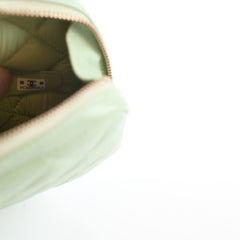 Chanel Green Caviar Makeup Pouch