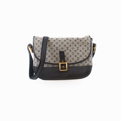 Louis Vuitton Mini Lin Berangere Bleu Shoulder Bag Navy