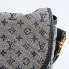 Louis Vuitton Mini Lin Berangere Bleu Shoulder Bag Navy