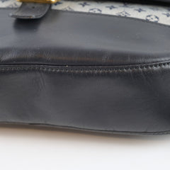 Louis Vuitton Mini Lin Berangere Bleu Shoulder Bag Navy
