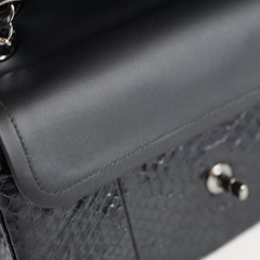Chanel Medium Classic Flap Python Black