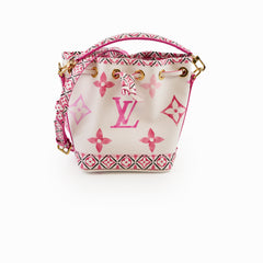 Louis Vuitton By The Pool Mini Noé White Pink