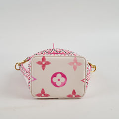 Louis Vuitton By The Pool Mini Noé White Pink