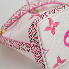 Louis Vuitton By The Pool Mini Noé White Pink
