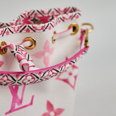 Louis Vuitton By The Pool Mini Noé White Pink