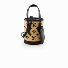 Louis Vuitton By The Pool Nano Bucket Bag Raffia