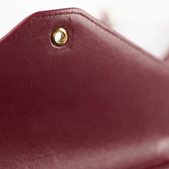 Chanel Seasonal Crossbody Lambskin Burgundy