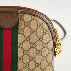 35806. Gucci Ophidia Rounded Shoulder Bag Brown