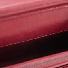 Chanel Seasonal Crossbody Lambskin Burgundy