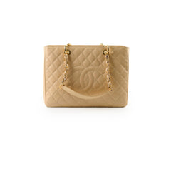 Chanel Grand Shopping Tote GST Caviar Beige