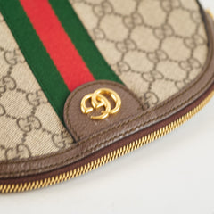 35806. Gucci Ophidia Rounded Shoulder Bag Brown