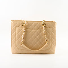 Chanel Grand Shopping Tote GST Caviar Beige