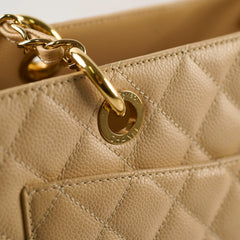 Chanel Grand Shopping Tote GST Caviar Beige