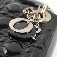 Dior Lady Dior Mini Patent Black