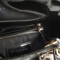 Dior Lady Dior Mini Patent Black
