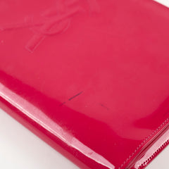 Saint Laurent Patent Clutch Pink