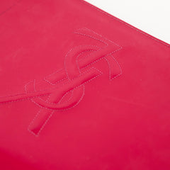 Saint Laurent Patent Clutch Pink