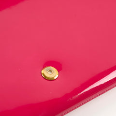 Saint Laurent Patent Clutch Pink