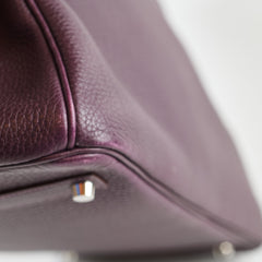 Hermès Hermes Birkin 35 Togo Raisin PHW Square P 2012