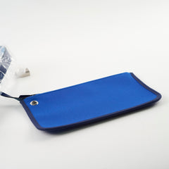 Hermes Herbag 31 Zip Bag Canvas/Hunter Leather Bleu Billard/Bleu Saphir SHW Stamp Z