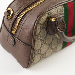Gucci Mini Ophidia Boston Bag Brown