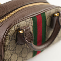 Gucci Mini Ophidia Boston Bag Brown