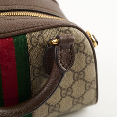 Gucci Mini Ophidia Boston Bag Brown