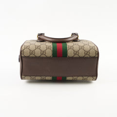 Gucci Mini Ophidia Boston Bag Brown