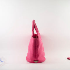 Prada Canapa Canvas Tote Pink