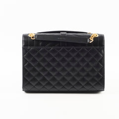 Saint Laurent Medium Envelope Quilted Black