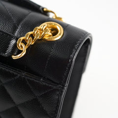 Saint Laurent Medium Envelope Quilted Black