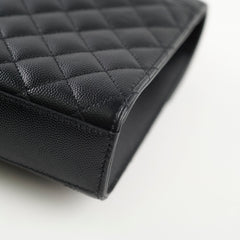 Saint Laurent Medium Envelope Quilted Black