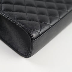 Saint Laurent Medium Envelope Quilted Black
